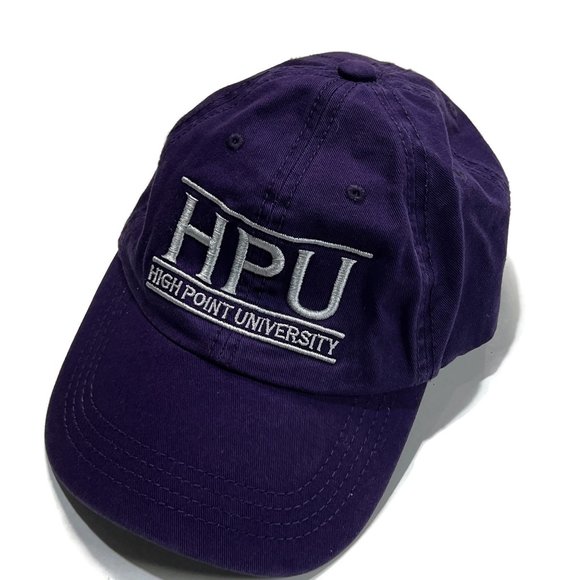 HPU High Point University Panthers Embroidered Hat Purple Adjustable Cap - Picture 1 of 8